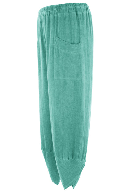 2 Pocket Barrel Leg Teabag Trouser