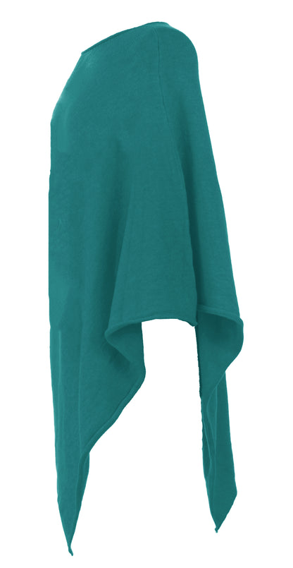 Asymmetric Alpaca Wool Poncho