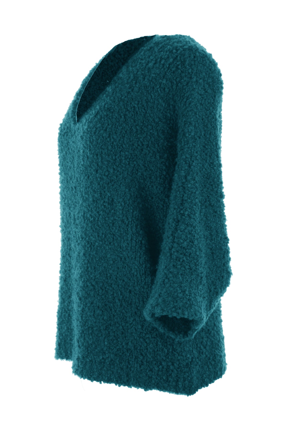 V Neck Boucle Jumper
