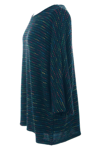 Batwing Tweed Necklace Top