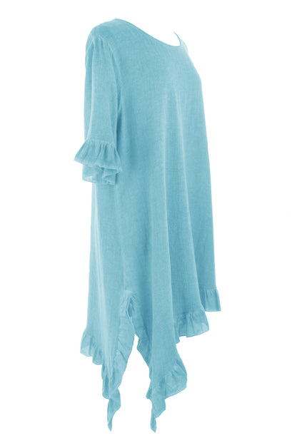 Diagonal Hem Teabag Dress