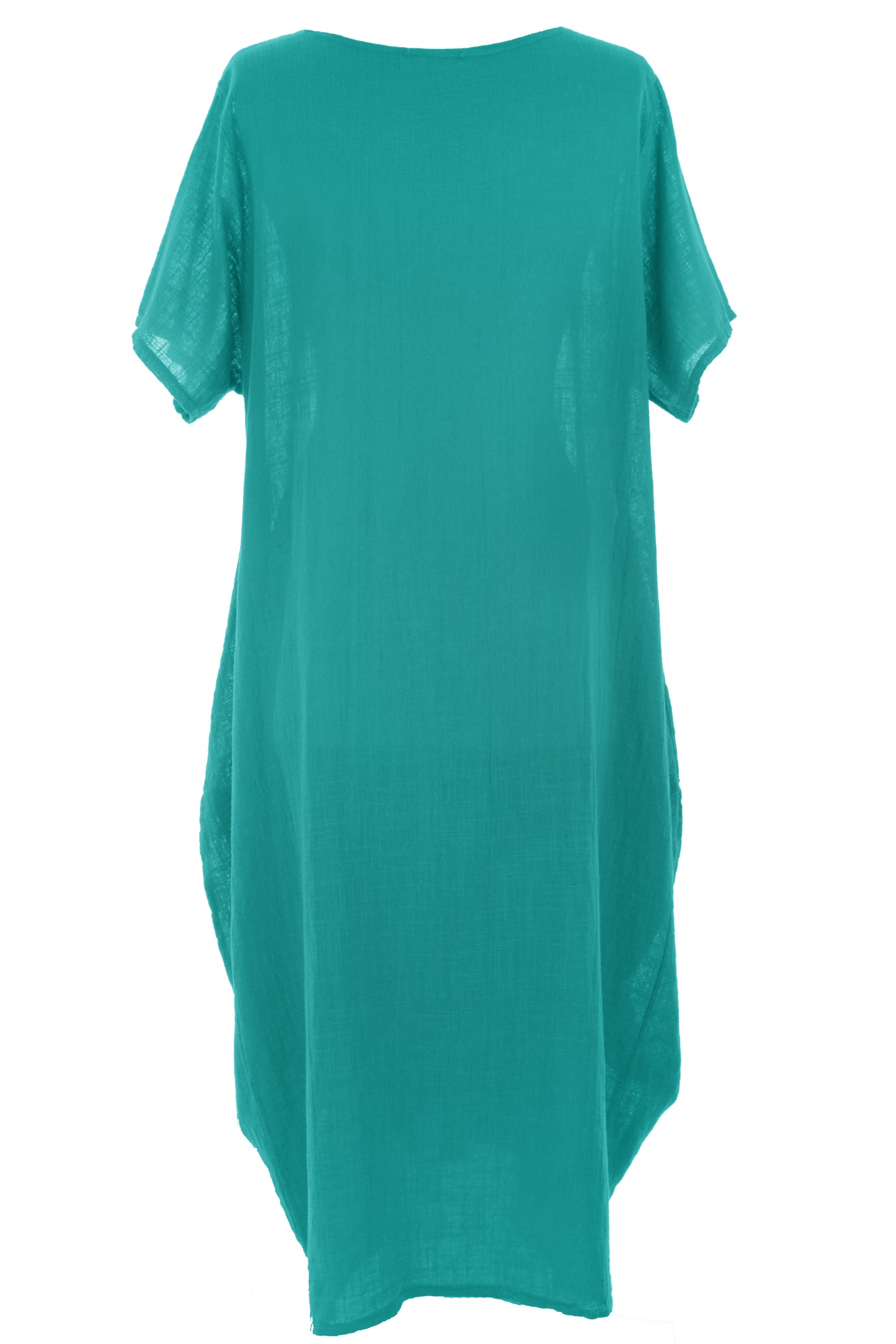 2 Pocket Cotton Tulip Midi Dress