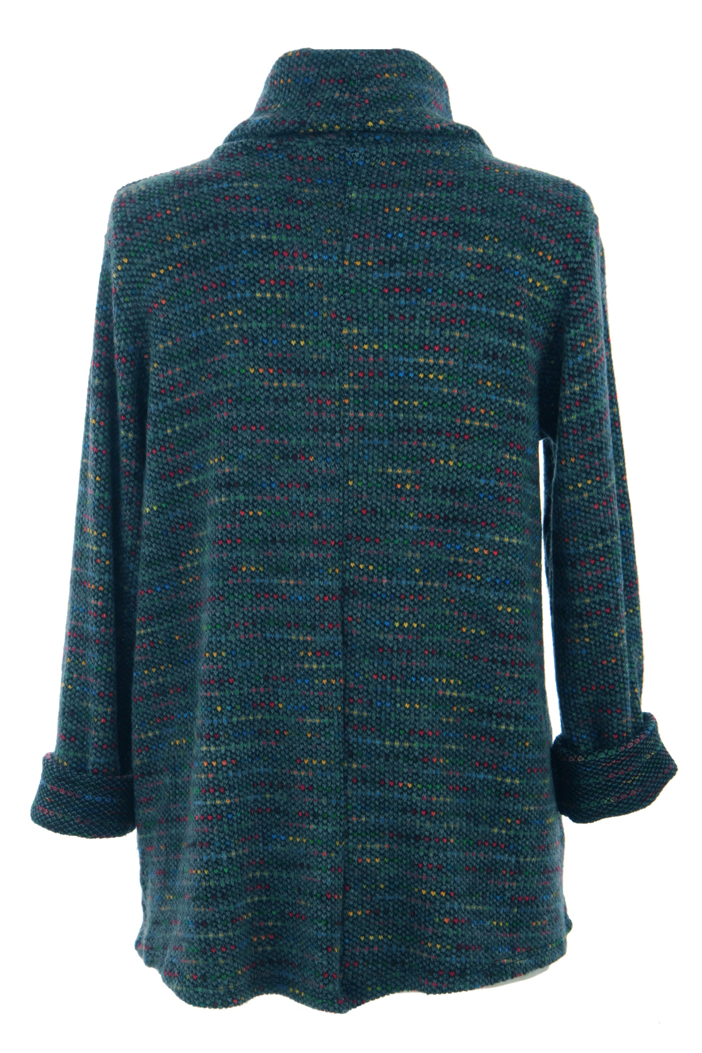 Cowl Neck Tweed Top