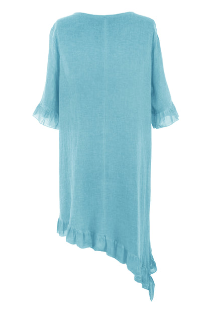 Diagonal Hem Teabag Dress