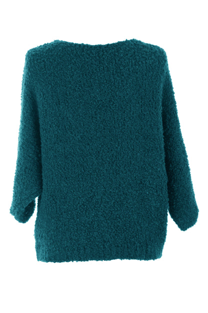 V Neck Boucle Jumper