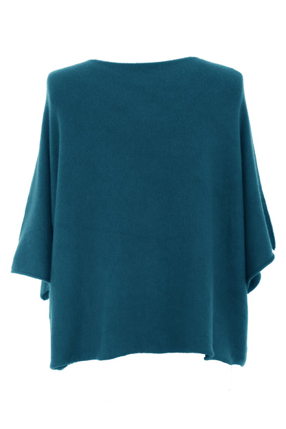 Batwing Short Sleeve Soft Knit Jumper