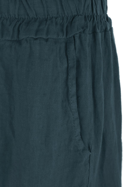2 Pocket Barrel Leg Linen Trouser