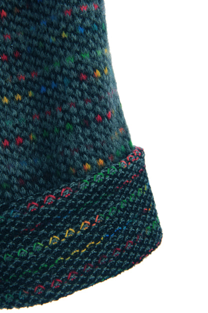 Cowl Neck Tweed Top