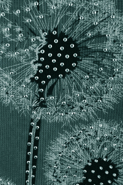 Dandelion Print Chenille Top