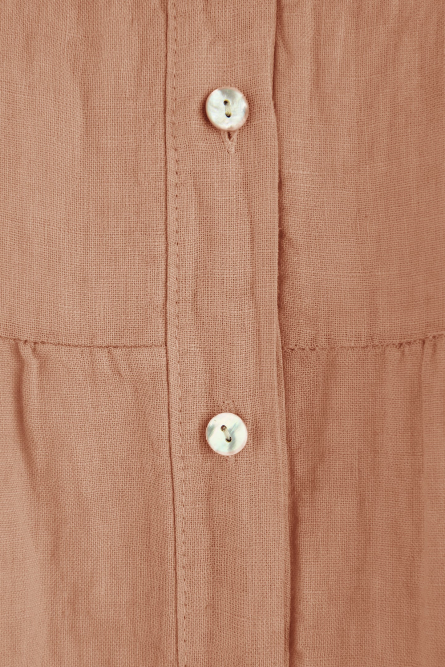 Sleeveless Tiered Linen Top