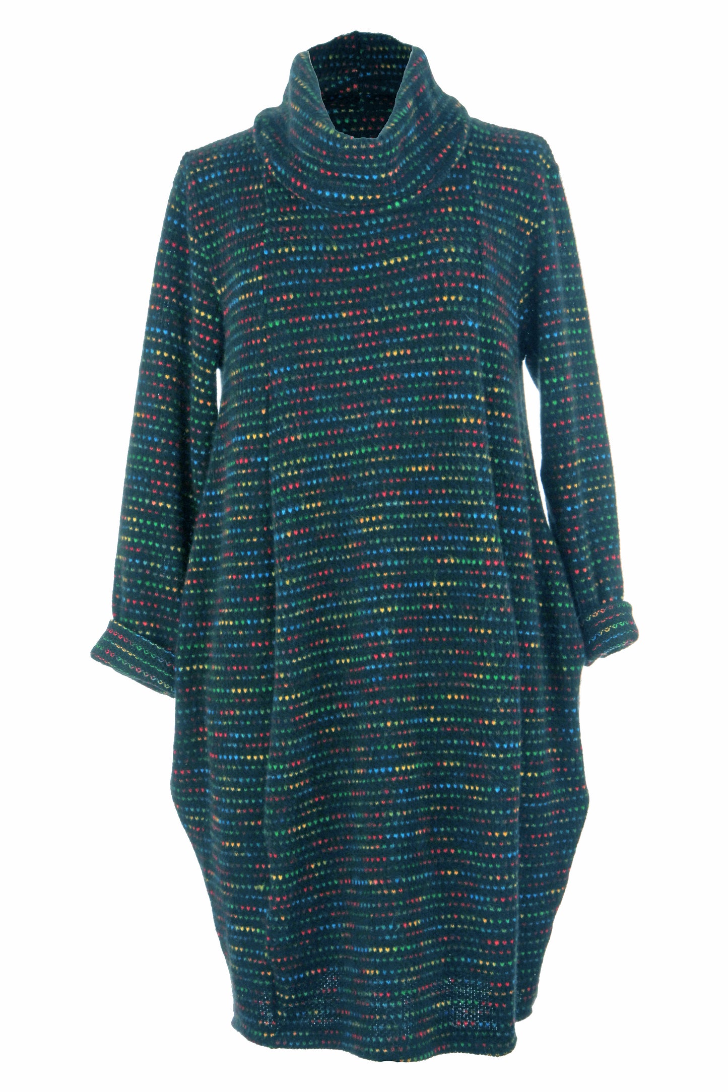 Cowl Neck Fleck Dress