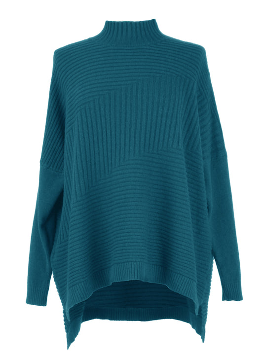 Ribbed Panel Jumper