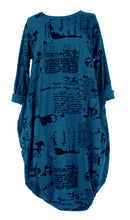 Load image into Gallery viewer, Flocking Script Midi Dress
