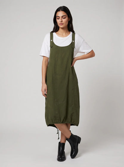 Corduroy Pinafore Dress