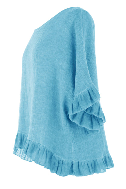 Frill Hem Teabag Top
