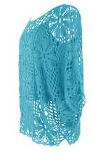 Load image into Gallery viewer, Flower Pattern Crochet Top with Vest

