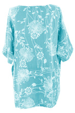 Load image into Gallery viewer, Dandelion Print Button Detail Top
