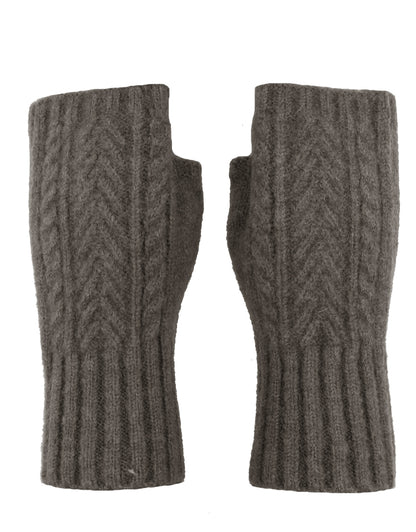 Fingerless Cashmere Knit Gloves