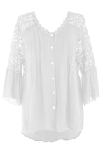 Load image into Gallery viewer, Crochet Lace Back Shirt
