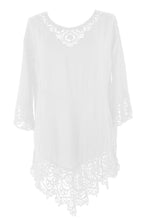 Load image into Gallery viewer, Crochet Trim Kaftan
