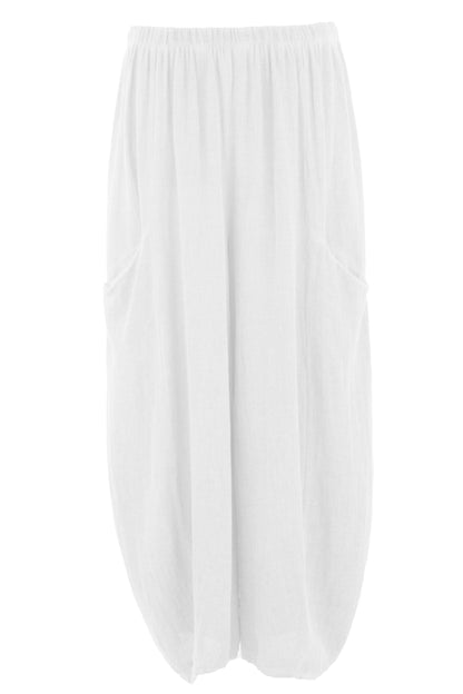 2 Slit Pocket Teabag Linen Trouser