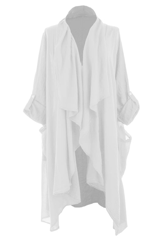 Waterfall Linen Jacket