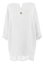 Load image into Gallery viewer, Button Detail Cotton Top
