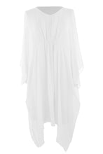 Load image into Gallery viewer, Ruched Front Silk Dress
