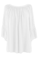 Load image into Gallery viewer, Crochet Trim Cut-out Shoulder Top
