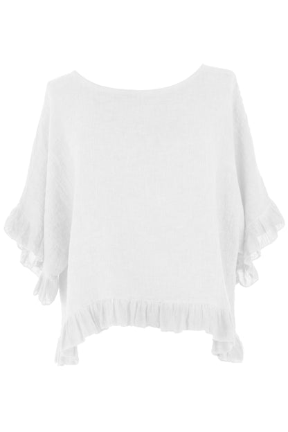 Frill Hem Teabag Top