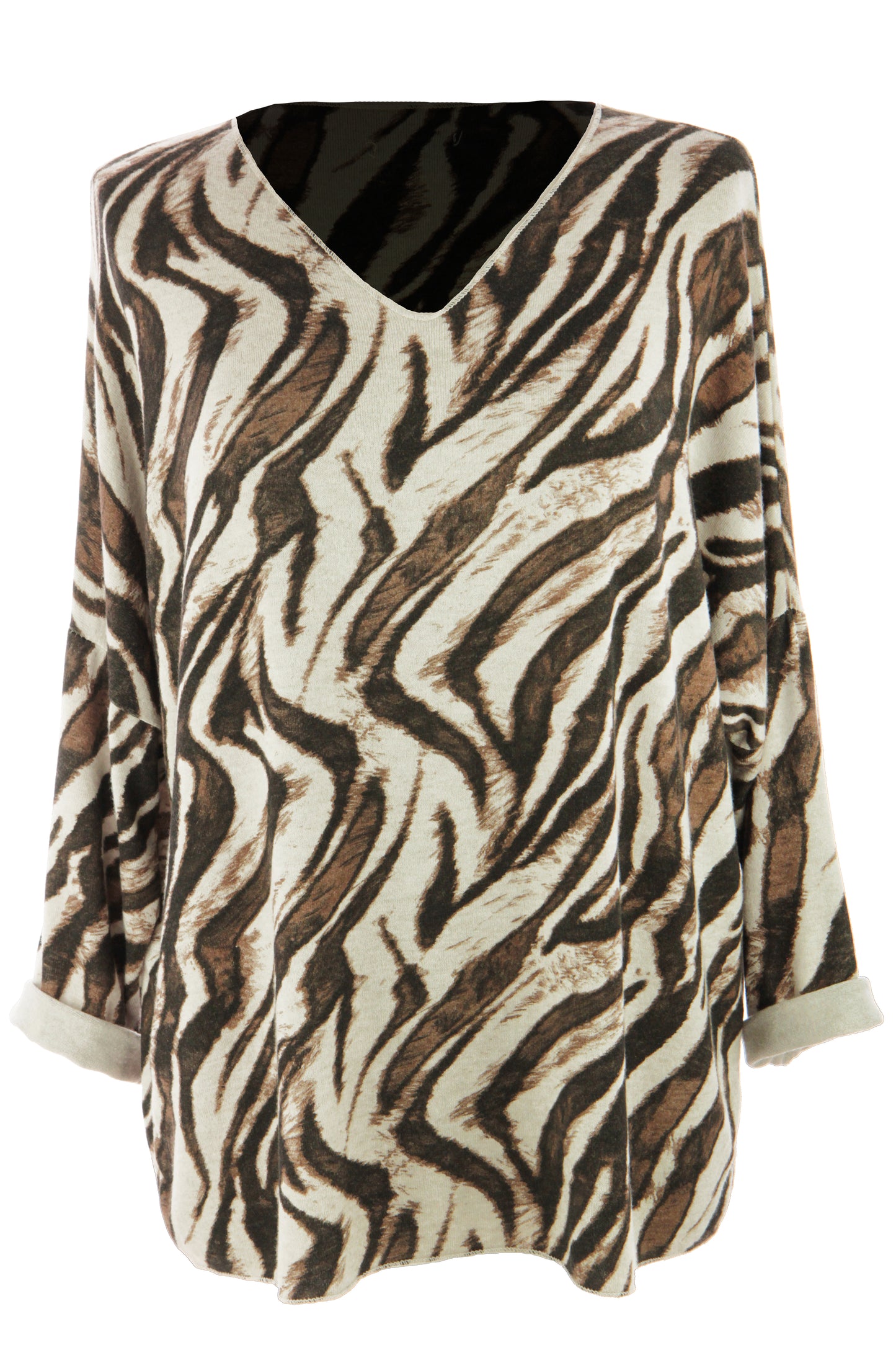 Zebra Print Lightweight Jumper