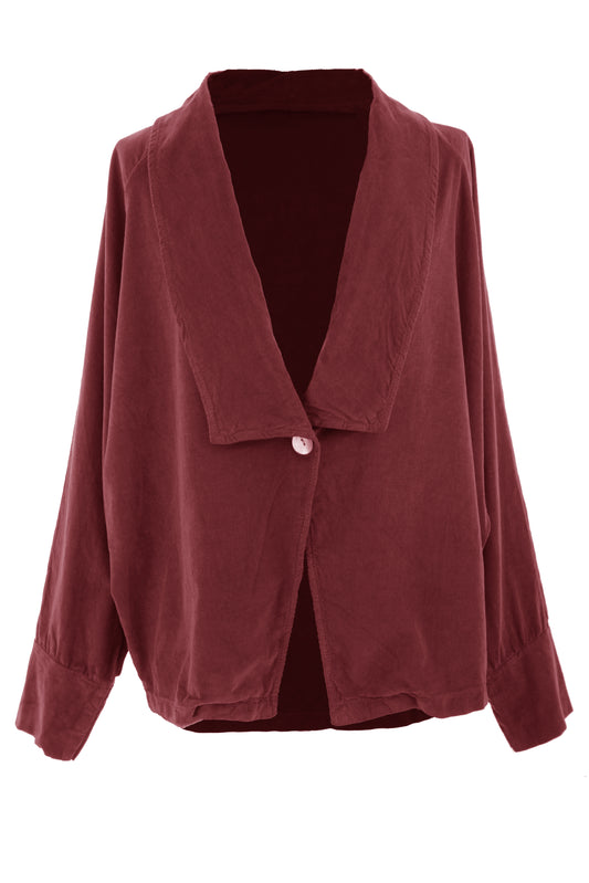 One Button Corduroy Jacket