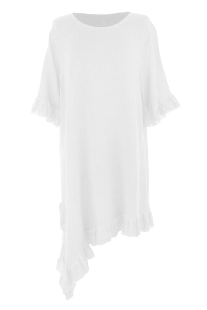 Diagonal Hem Teabag Dress