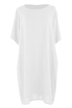 Load image into Gallery viewer, Short Sleeve 2 Pocket Linen Dress
