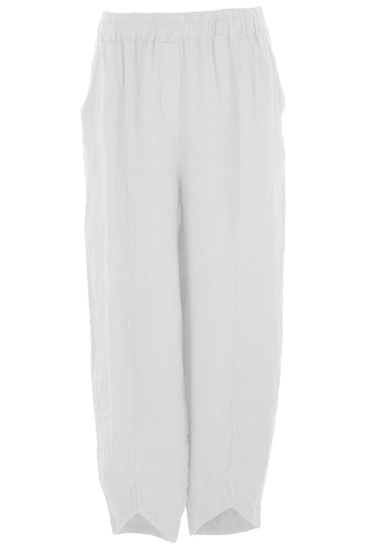 Hi Low Ankle Linen Trouser