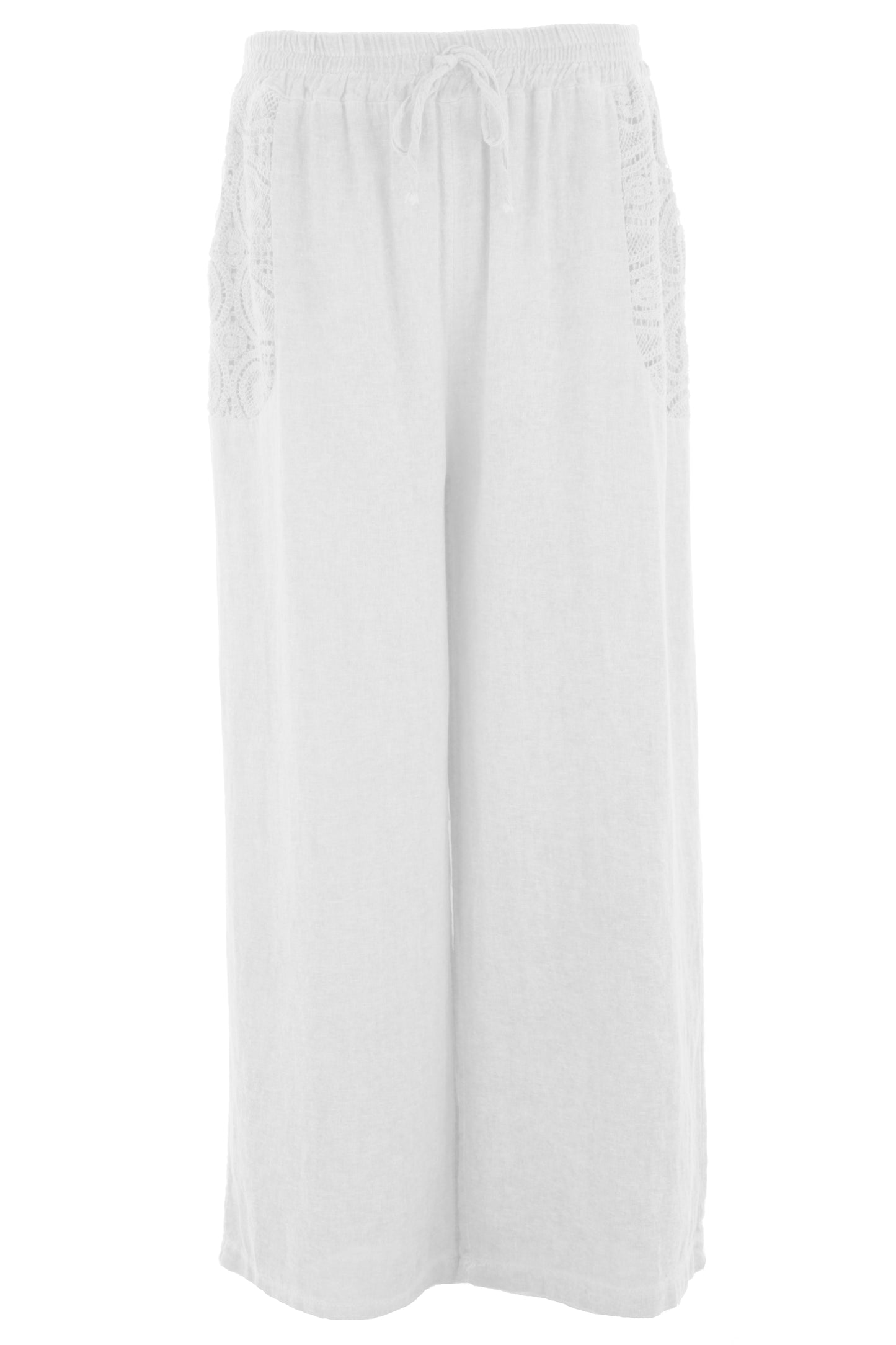 2 Crochet Pocket Linen Trouser