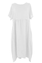 Load image into Gallery viewer, Pleat Detail Linen Dress
