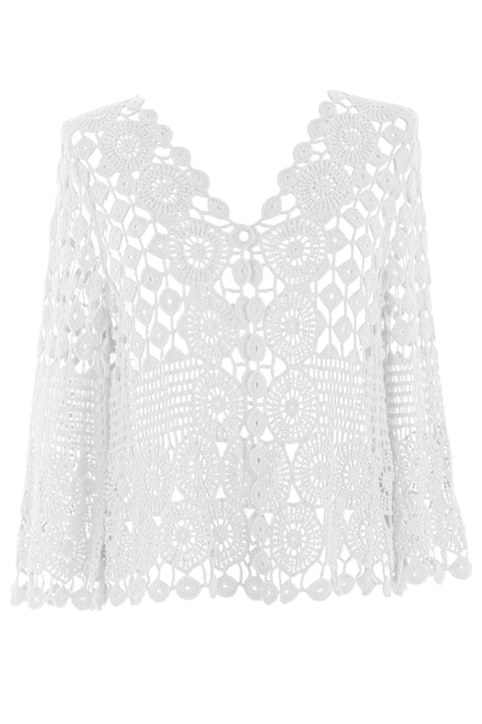 Crochet Button Cardigan