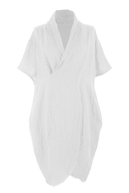 Crossover Linen Tunic