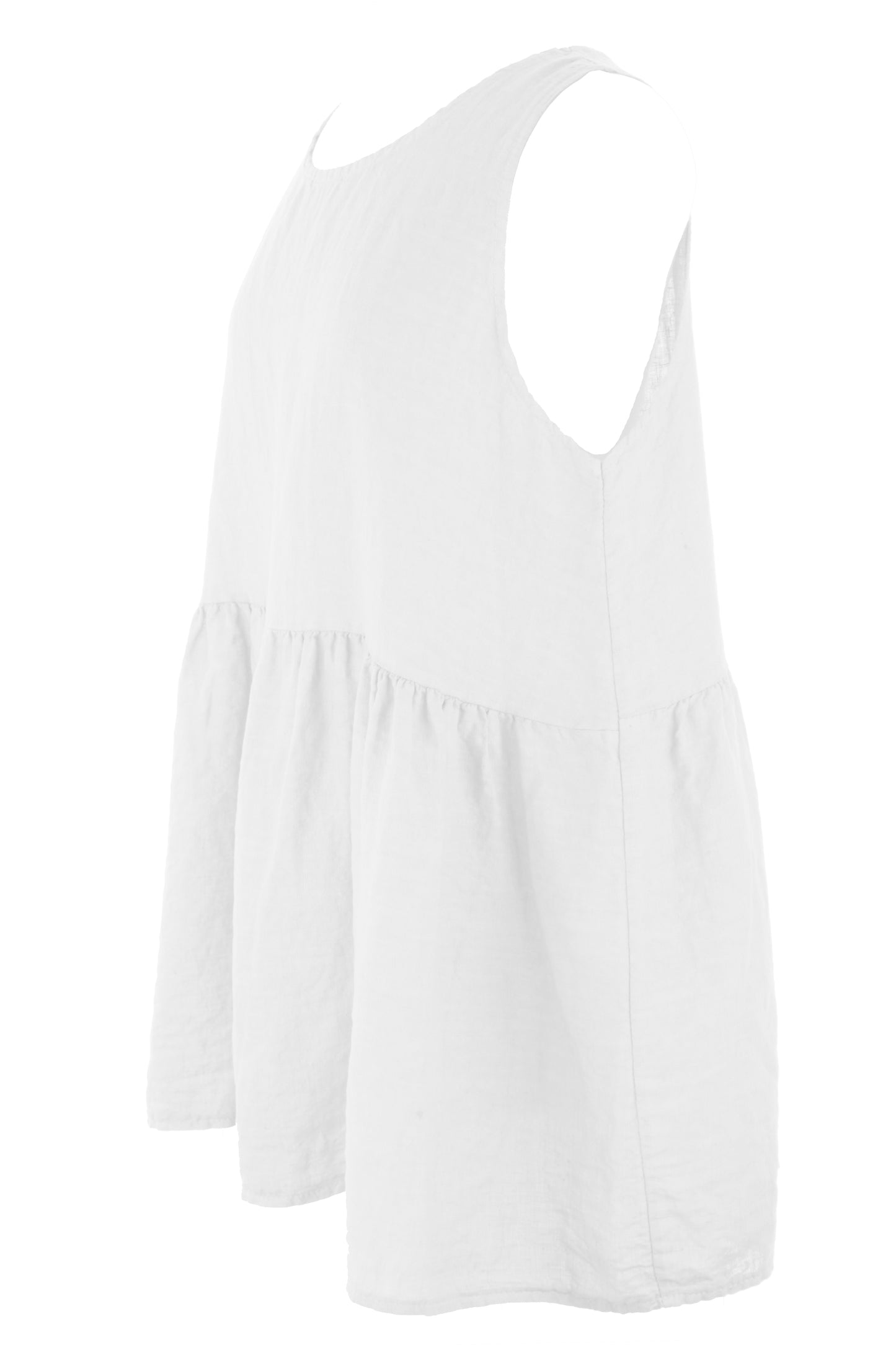 Sleeveless Peplum Linen Top