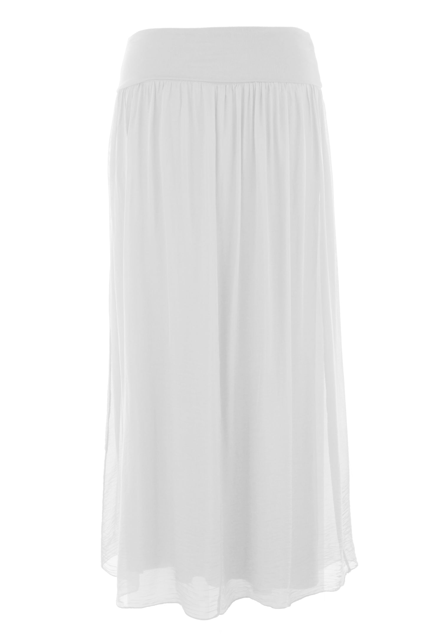 Silk Midi Skirt