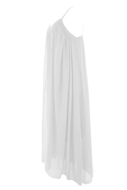 Strappy Cotton Midi Dress
