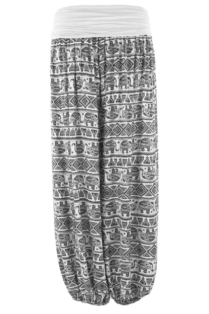 Elephant Print Harem Trouser