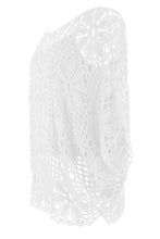 Load image into Gallery viewer, Flower Pattern Crochet Top with Vest
