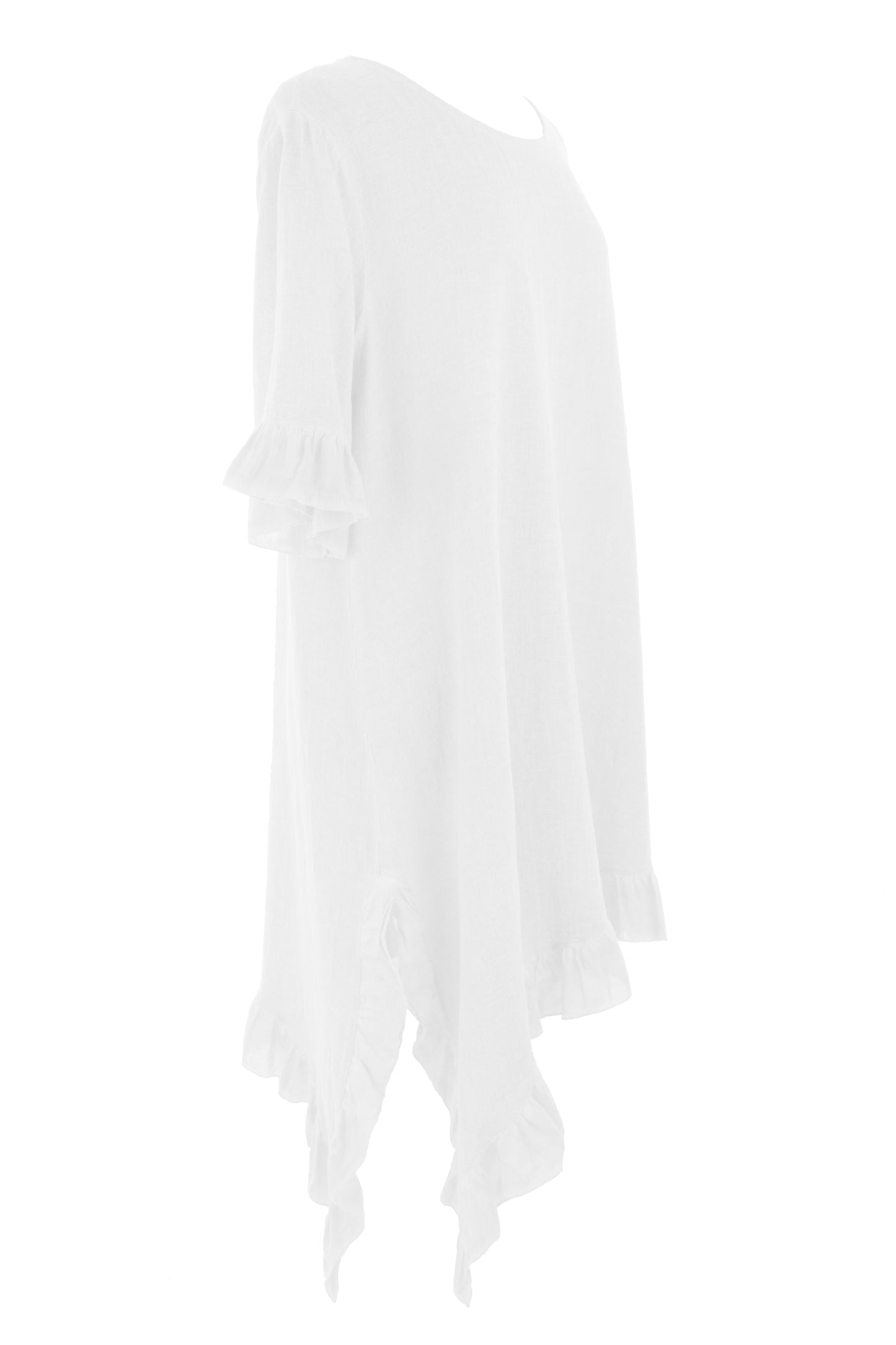 Diagonal Hem Teabag Dress