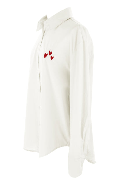 Heart Embroidery Shirt
