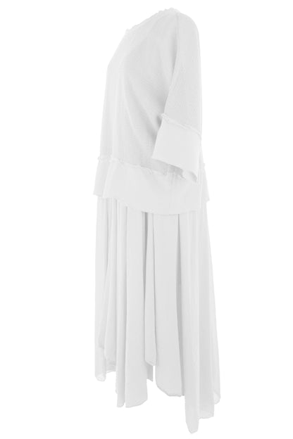 2 Piece Mesh Shrug Midi Dress