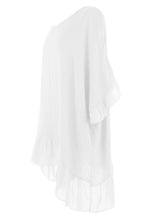 Load image into Gallery viewer, Batwing Frill Cuff Hem Cheesecloth Kaftan
