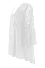 Load image into Gallery viewer, Crochet Lace Back Shirt
