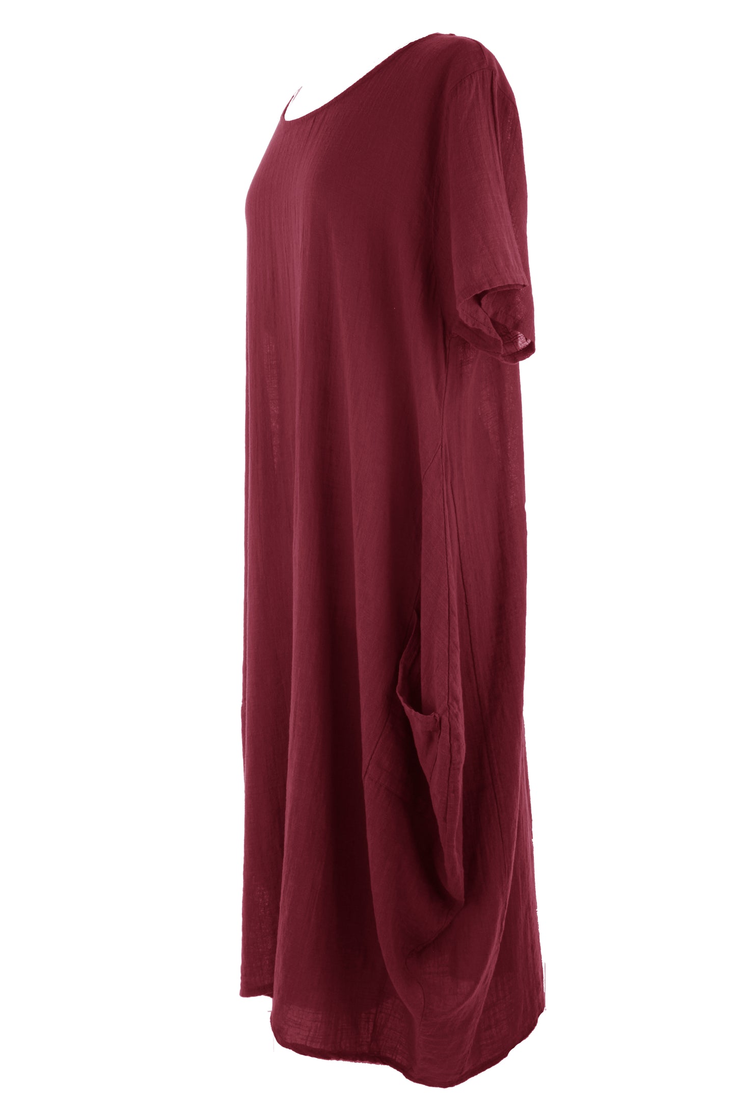 2 Pocket Cotton Tulip Midi Dress